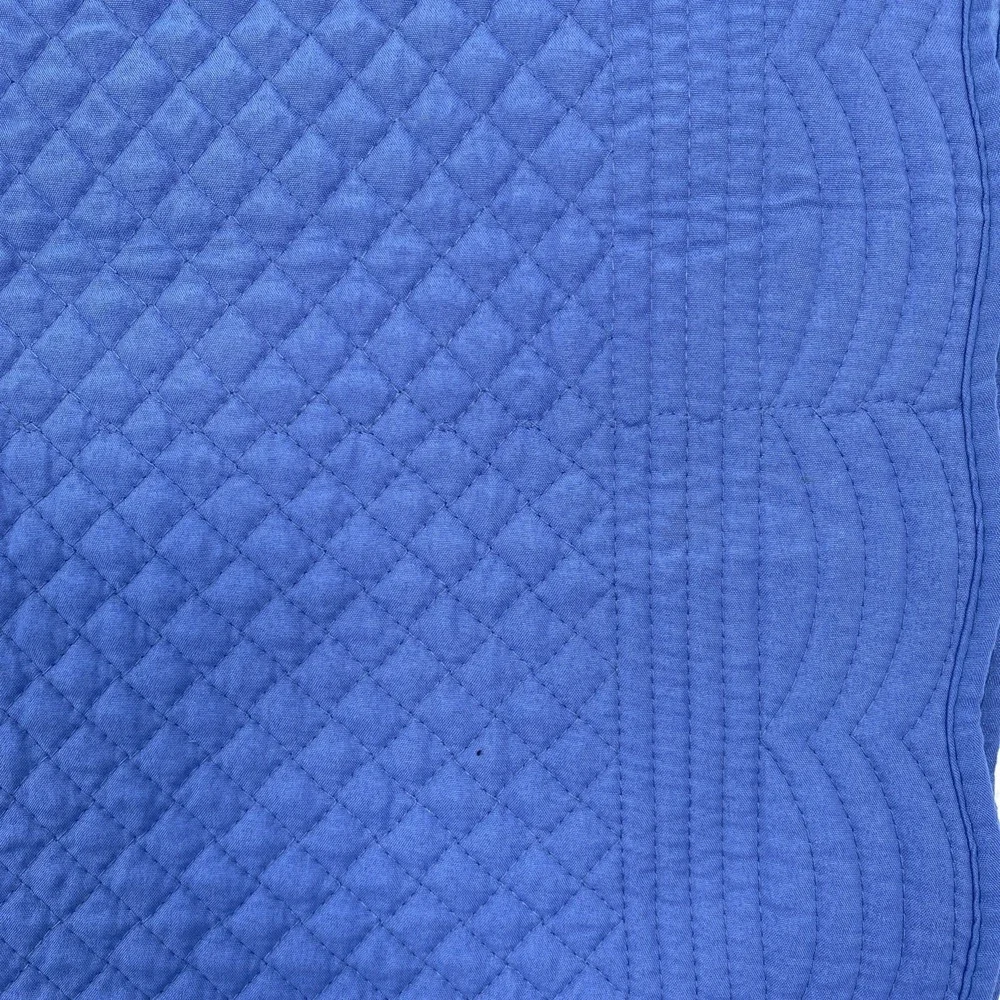 Laura Ashley Table Runner Blue White Gingham Check Plaid Quilted Spring Easter